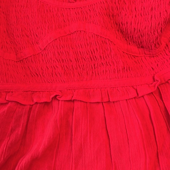 Free People Sunshine Season Midi Dress Red - Picture 16 of 16